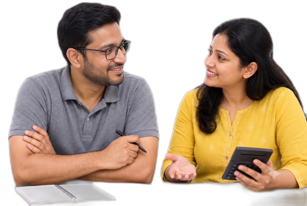 Borrowers reviewing home loan interest rates and EMI